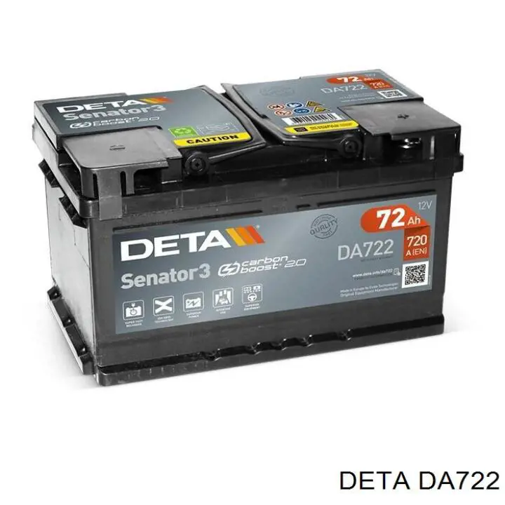 Аккумулятор Deta 75 А/ч 12 В B13 DA722