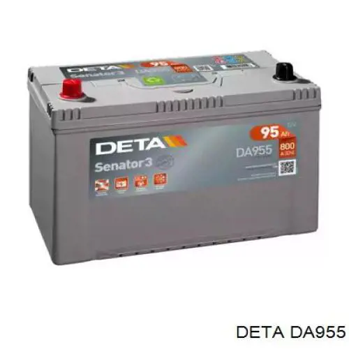 Аккумулятор Deta 95 А/ч 12 В B1Korean DA955