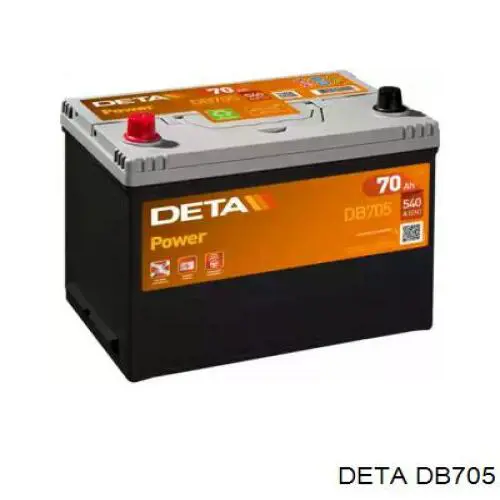 Аккумулятор Deta 70 А/ч 12 В B09 DB705