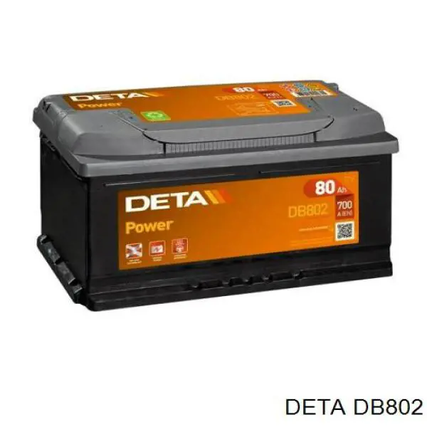Аккумулятор Deta 80 А/ч 12 В B13 DB802