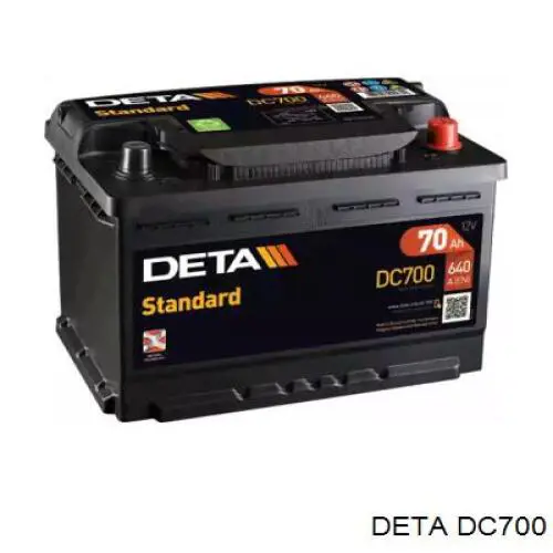 Аккумулятор Deta 70 А/ч 12 В B13 DC700
