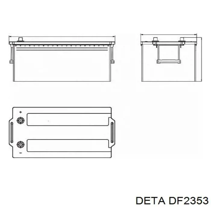 Аккумулятор DF2353 Deta