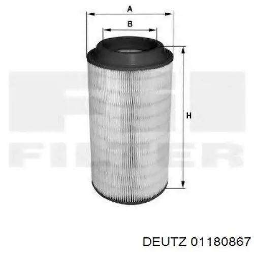 Воздушный фильтр 01180867 Deutz