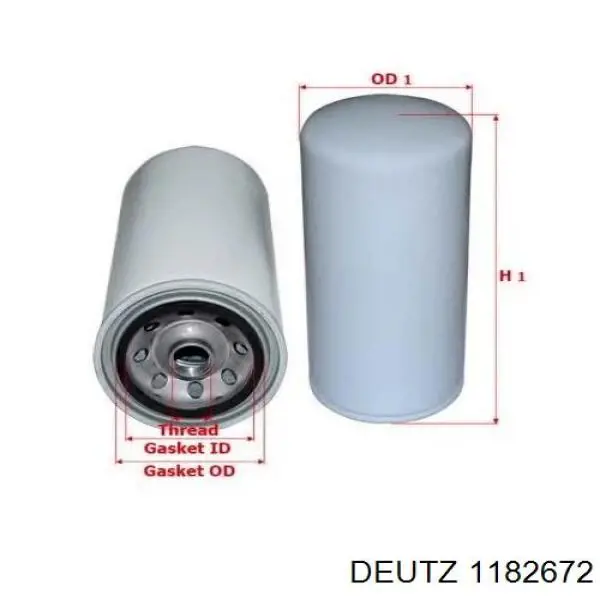 Фильтр тонкой очистки топлива Deutz 1182672 цена, от 31.18 USD
