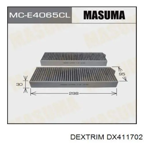 DX411702 Dextrim фильтр салона