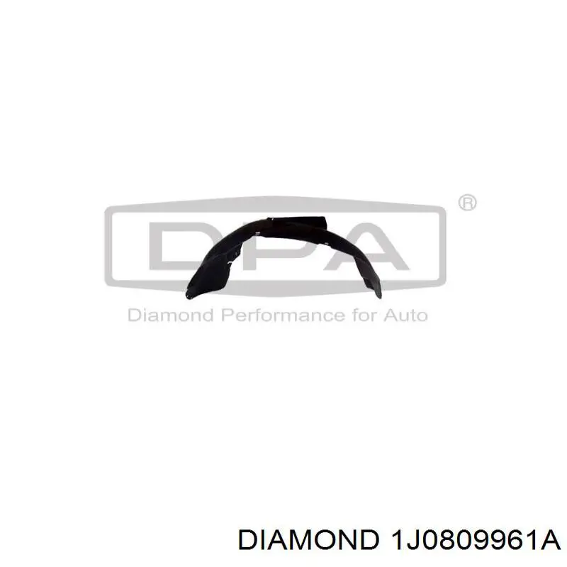 1J0809961A Diamond/DPA подкрылок крыла переднего левый