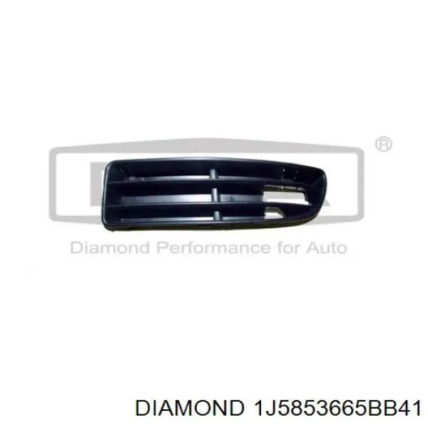 1J5853665BB41 Diamond/DPA Решетка бампера переднего левая