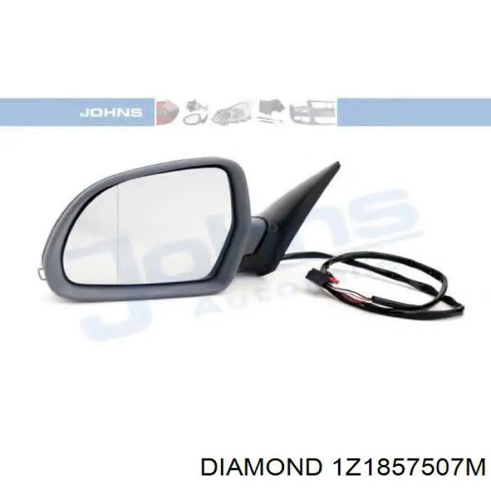 1Z1857507M Diamond/DPA Левое боковое зеркало