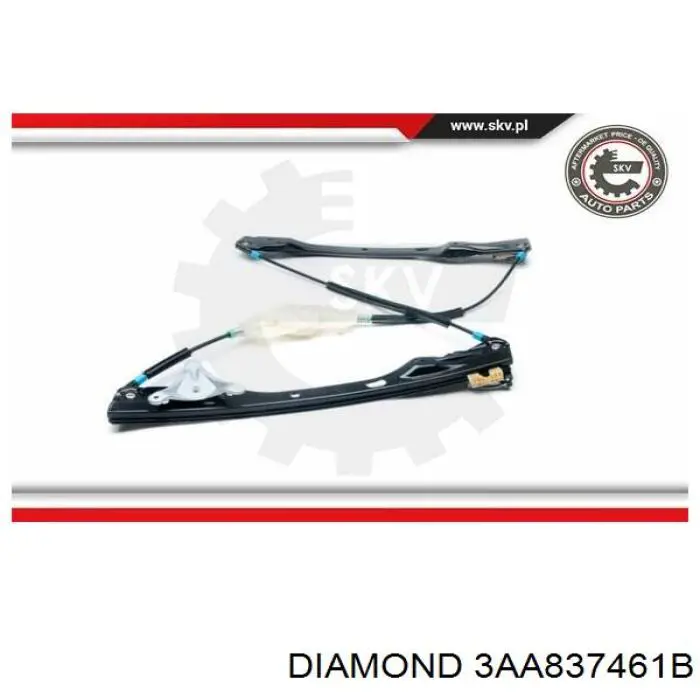 Механизм стеклоподъемника водительской двери Diamond/DPA 3AA837461B цена, от 41.62 USD