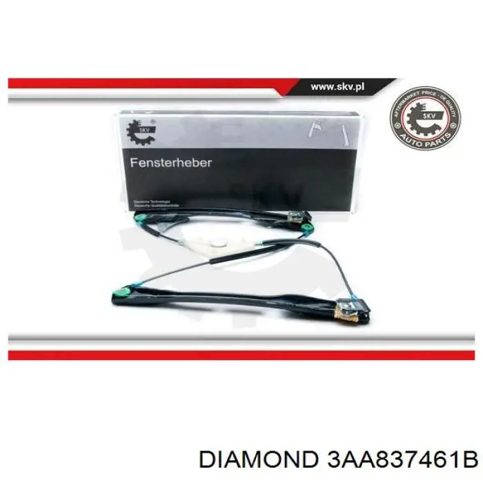 Купить 3AA837461B Diamond/DPA Подъемник механический ветрового стекла