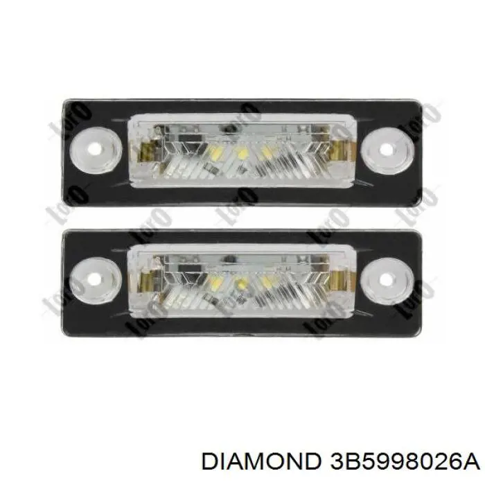3B5998026A Diamond/DPA фонарь подсветки заднего номерного знака