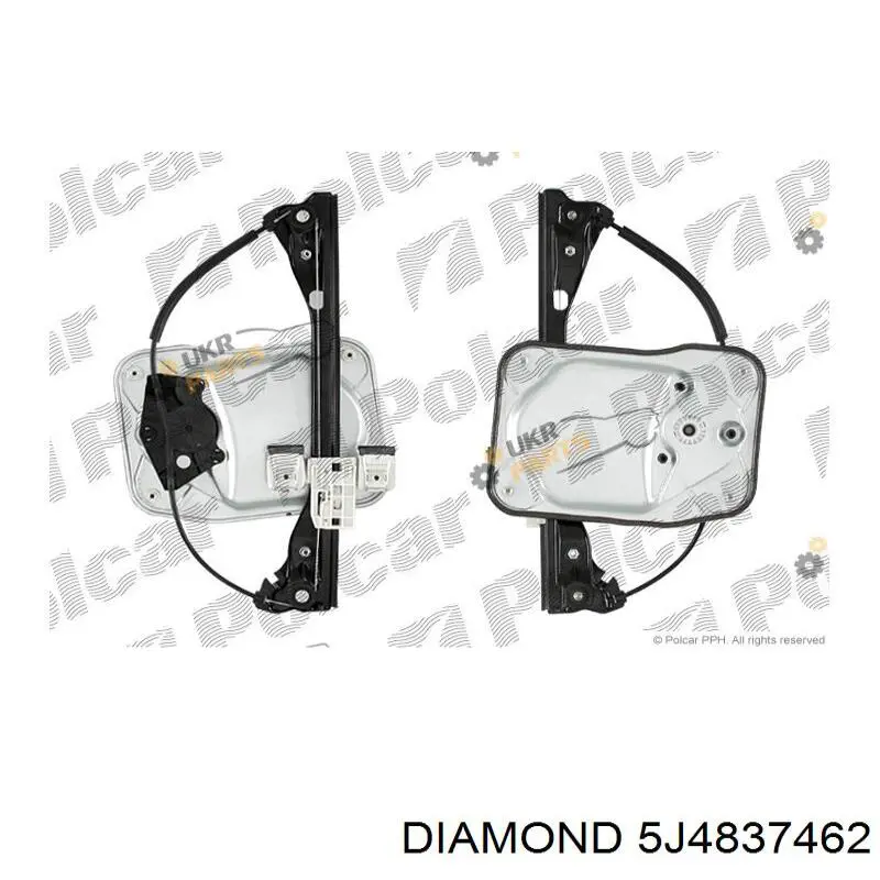 5J4837462 Diamond/DPA механизм стеклоподъемника двери передней правой
