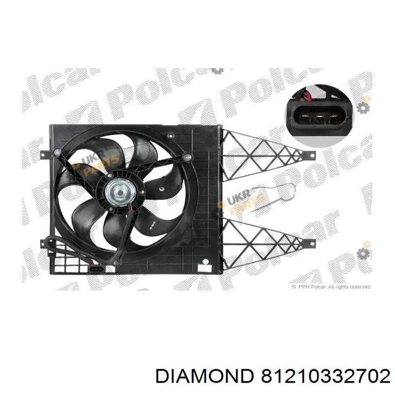 81210332702 Diamond/DPA диффузор радиатора кондиционера