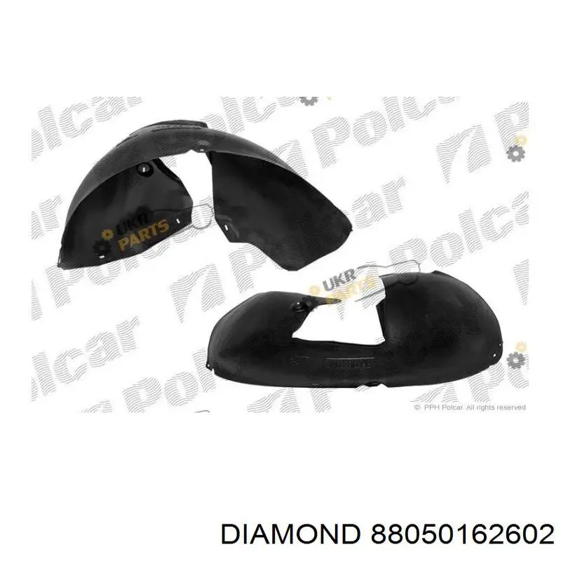 88050162602 Diamond/DPA guarda-barras direito traseiro do pára-lama dianteiro