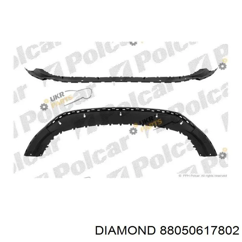 Купить 88050617802 Diamond/DPA Сплиттер переднего бампера