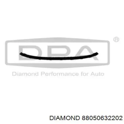 88050632202 Diamond/DPA spoiler do pára-choque dianteiro