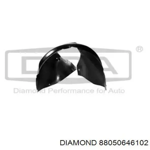 88050646102 Diamond/DPA guarda-barras direito traseiro do pára-lama dianteiro