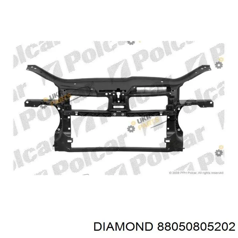 88050805202 Diamond/DPA суппорт радиатора в сборе (монтажная панель крепления фар)