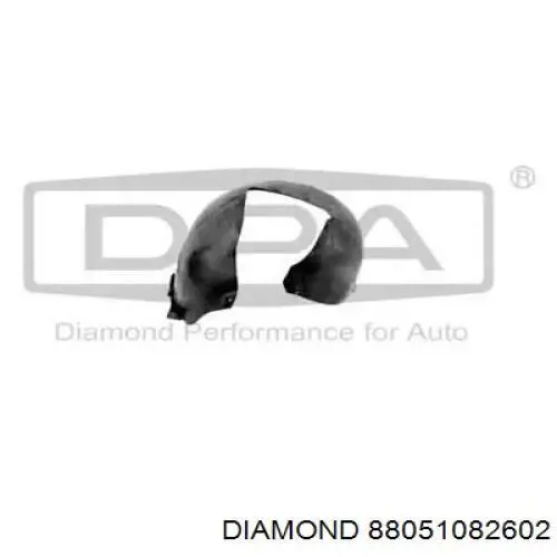 88051082602 Diamond/DPA guarda-barras esquerdo do pára-lama dianteiro