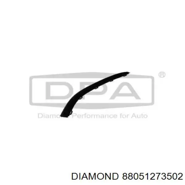 Спойлер переднего бампера левый Diamond/DPA 88051273502
