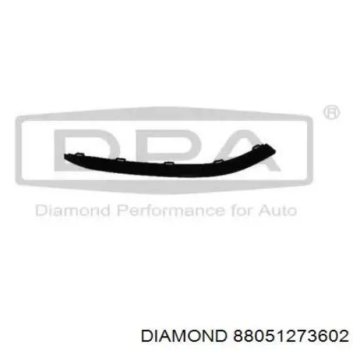 88051273602 Diamond/DPA спойлер переднего бампера правый