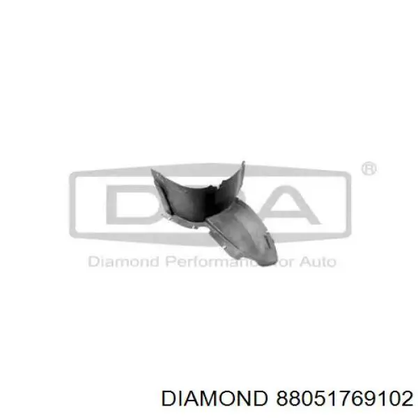 88051769102 Diamond/DPA guarda-barras esquerdo dianteiro do pára-lama dianteiro