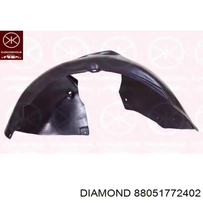 Подкрылок крыла переднего правый передний Diamond/DPA 88051772402 цена, от 12.63 USD