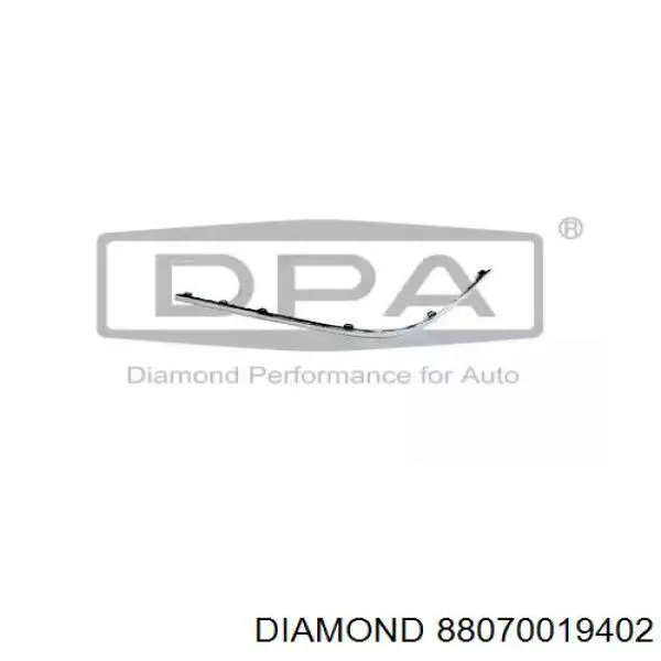 Молдинг бампера заднего правый Diamond/DPA 88070019402 цена, от 12.67 USD