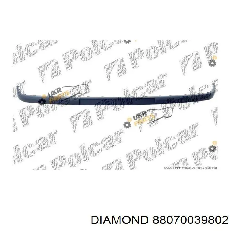 Купить 88070039802 Diamond/DPA Накладка бампера переднего