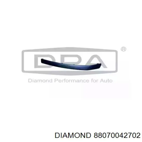 Накладка бампера переднего левая Diamond/DPA 88070042702