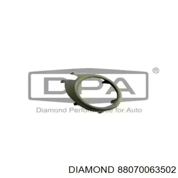 Ободок (окантовка) фары противотуманной правой Diamond/DPA 88070063502