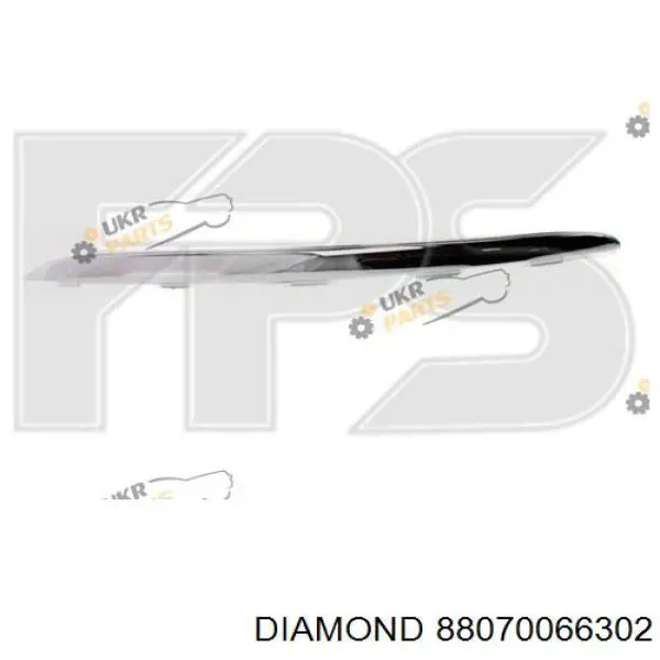 Молдинг бампера переднего левый VAG 1K0807243A цена, от 7.98 USD