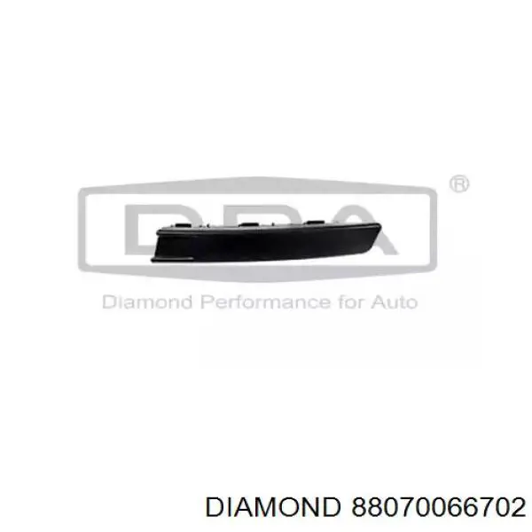 88070066702 Diamond/DPA молдинг бампера переднего левый