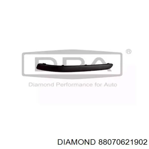 88070621902 Diamond/DPA Молдинг бампера переднего левый