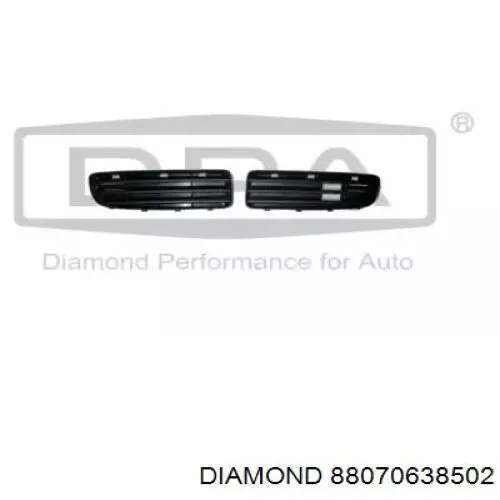 88070638502 Diamond/DPA Правая решетка переднего бампера