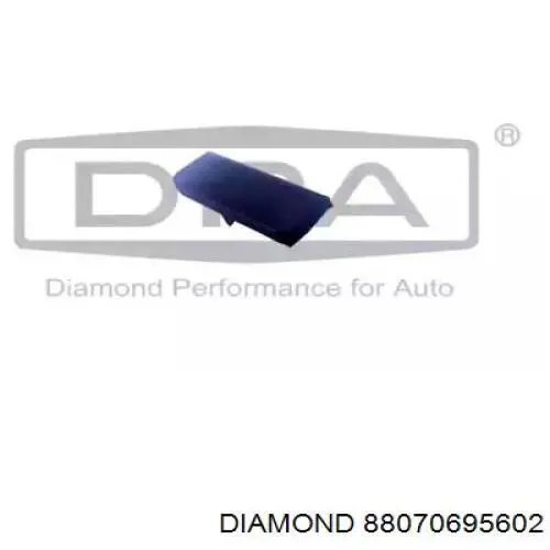 Заглушка бампера буксировочного крюка передняя правая Diamond/DPA 88070695602