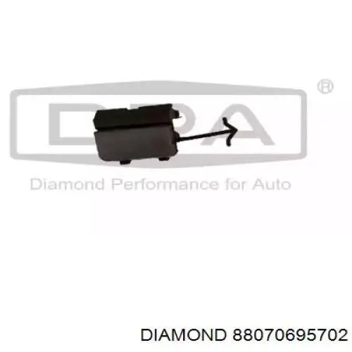 Заглушка бампера буксировочного крюка передняя левая Diamond/DPA 88070695702