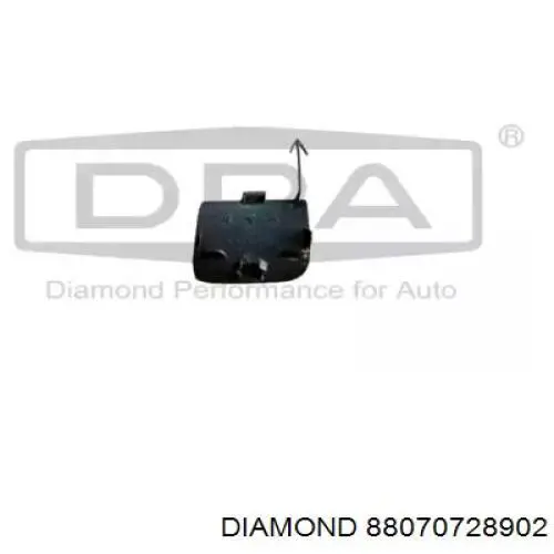 Заглушка бампера буксировочного крюка задняя Diamond/DPA 88070728902