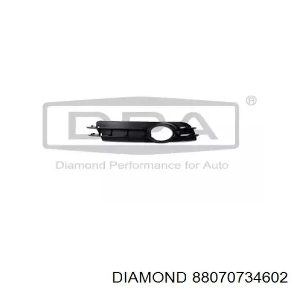 88070734602 Diamond/DPA решетка бампера переднего левая