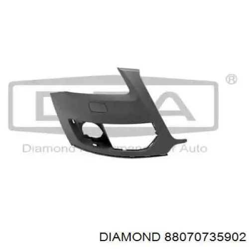 Бампер передний, правая часть Diamond/DPA 88070735902
