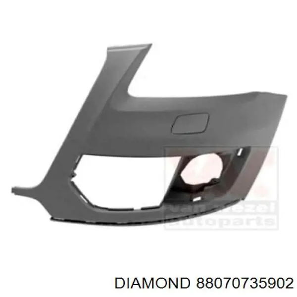 Купить 88070735902 Diamond/DPA Бампер передний, правая часть