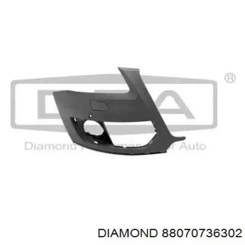 88070736302 Diamond/DPA Бампер передний клык правый