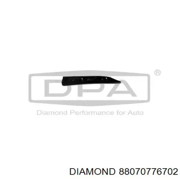 88070776702 Diamond/DPA guia do pára-choque dianteiro direito