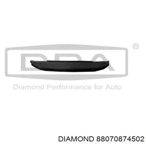 88070874502 Diamond/DPA spoiler do pára-choque dianteiro