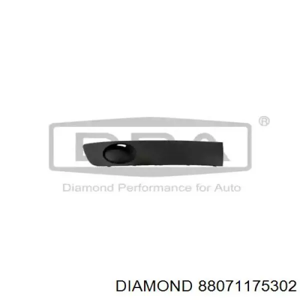 88071175302 Diamond/DPA заглушка (решетка противотуманных фар бампера переднего правая)