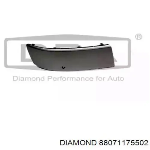 88071175502 Diamond/DPA накладка бампера переднего правая