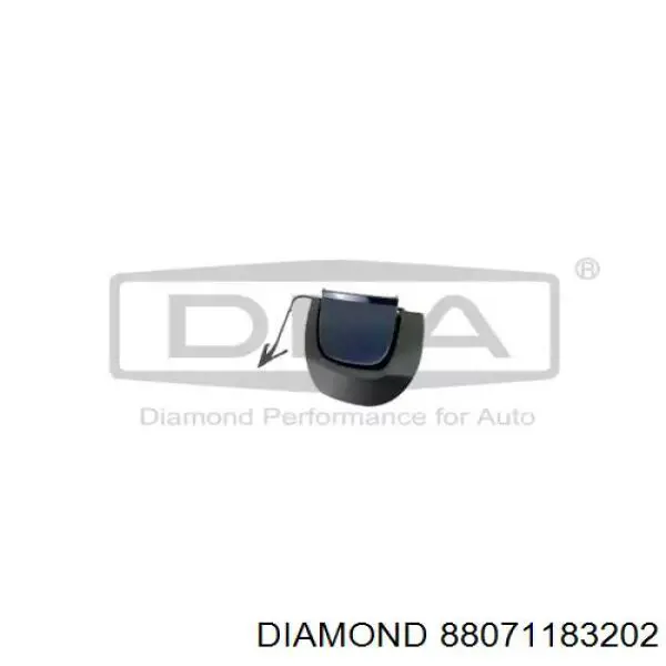 Заглушка бампера буксировочного крюка задняя Diamond/DPA 88071183202