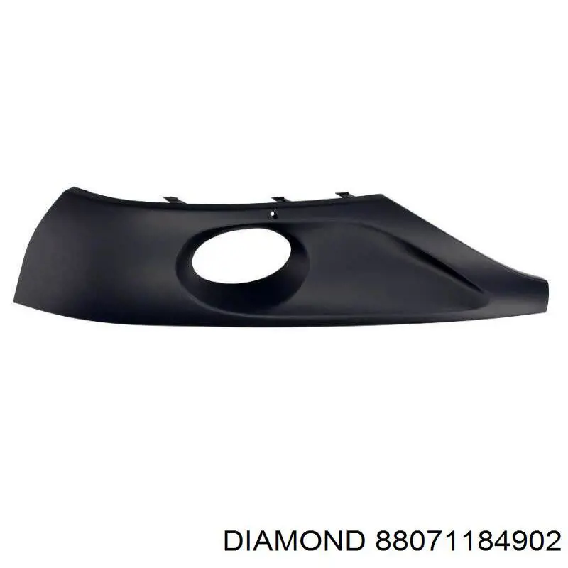 88071184902 Diamond/DPA tampão (grelha das luzes de nevoeiro do pára-choque dianteiro esquerdo)