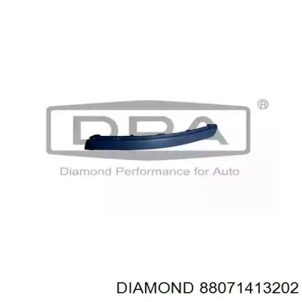 Накладка бампера переднего левая Diamond/DPA 88071413202