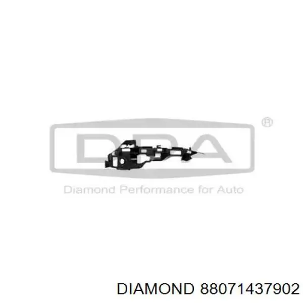 88071437902 Diamond/DPA consola externa esquerda do pára-choque dianteiro
